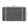 Mijölnir Toalla de Baño 100% Algodón Antracita 450 gr/m² 76x142 cm